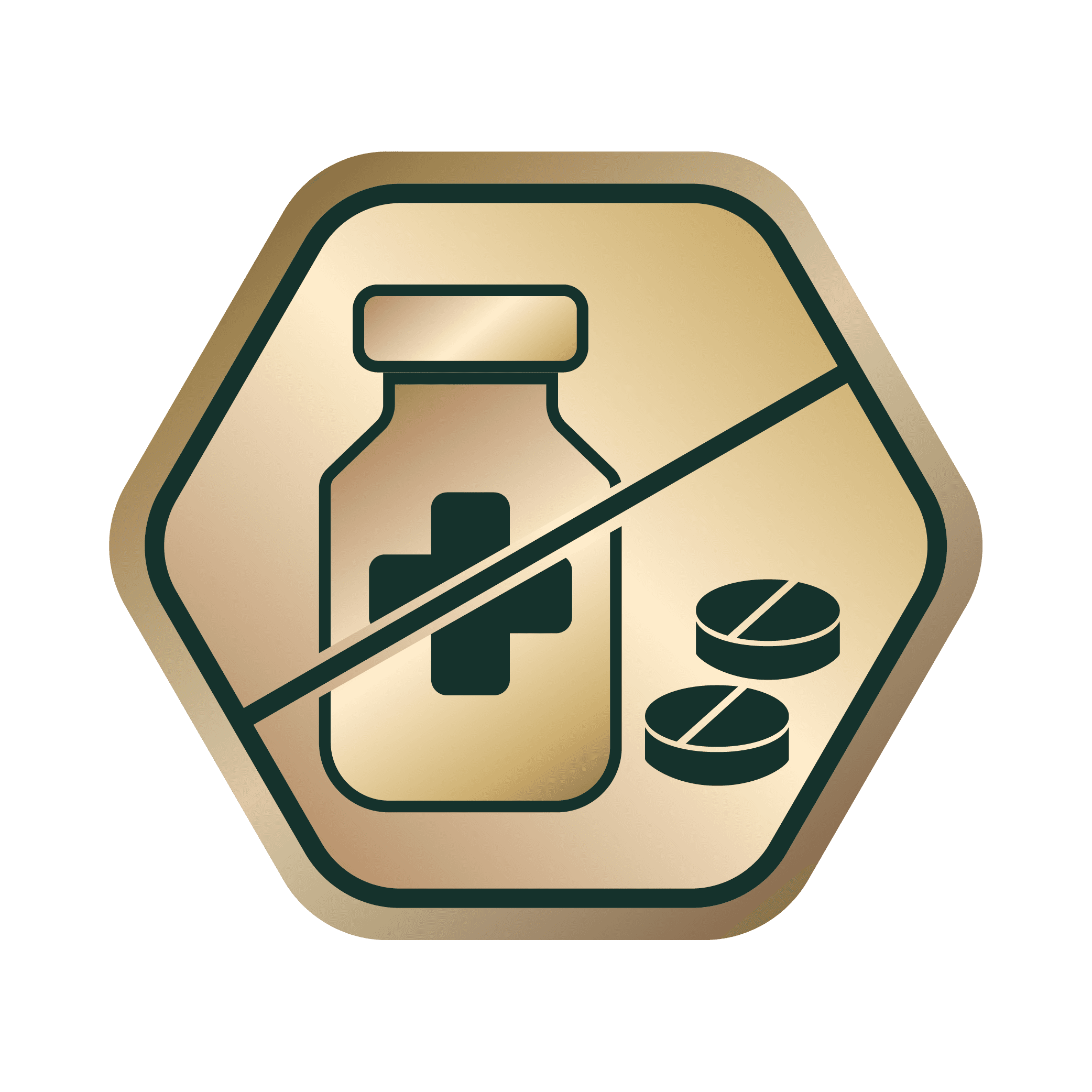 無合成藥物徽章